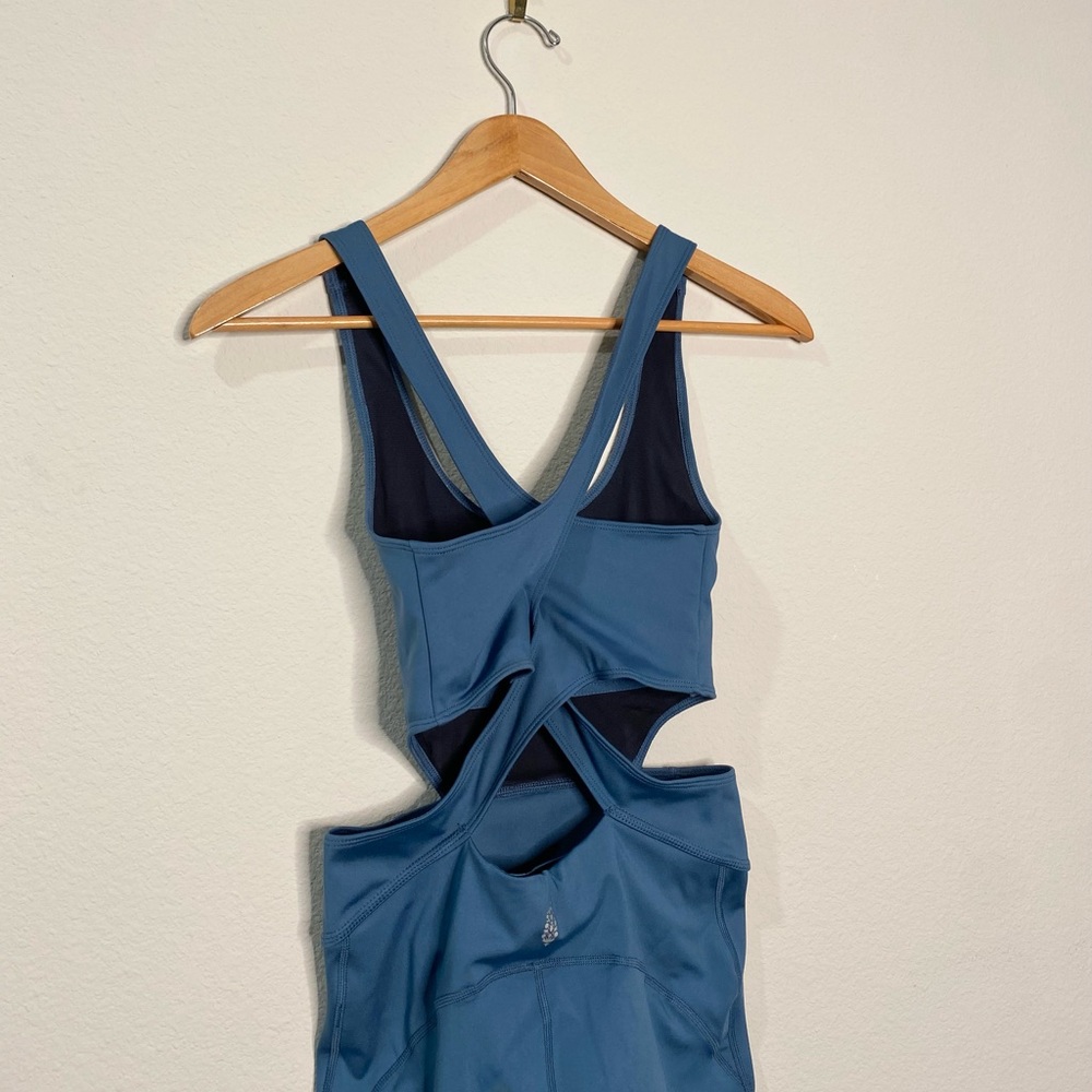 Free People FP Movement Back It Up Onesie in High Tide Blue - Picture 9 of 10